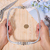Zinc Alloy Tube Bag Flex Frames DIY-WH0581-47B-3