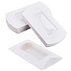 Paper Pillow Candy Boxes with Rectangle Visible Window LS-CON-WH0094-18A-1