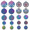 Rack Plating 20Pcs 10 Style 304 Stainless Steel Pendants STAS-SZ0002-60-1