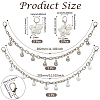 2Pcs 2 Styles Alloy Shoe Decoration Chain AJEW-GF0011-22-2