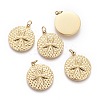 Ion Plating(IP) 304 Stainless Steel Pendants STAS-F256-002G-1