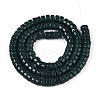 Opaque Solid Color Glass Beads Strands GLAA-N026-3x6mm-10-2