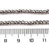 Electroplate Non-magnetic Synthetic Hematite Beads Strands G-J169B-3mm-07-2