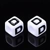 Letter Acrylic Beads PL37C9129-D-2
