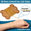Soldered Brass Covered Iron Link Chains CH-TA0001-06C-3
