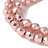 Baking Paint Synthetic Non-Magnetic Hematite Beads Strands G-H020-K01-12-3