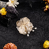 Alloy with Plastic Pearl Ornament Accessories FIND-WH20030-11A-G-3