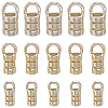 30Pcs 3 Styles Brass Cord Ends KK-BBC0026-08G-7