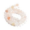 Natural Golden Silk Jade Beads Strands G-A220-A02-01-3