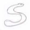 Non-Tarnish 304 Stainless Steel Twisted Chain Curb Chain Necklaces NJEW-L160-004P-2