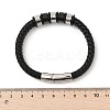 Braided Leather Cord Bracelets for Men BJEW-Z081-11P-01-5