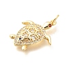 Brass Micro Pave Cubic Zirconia Pendants KK-Q040-02I-G-2