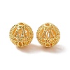 Rack Plating Brass Hollow Beads KK-P219-01A-G01-2