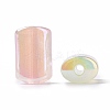 UV Plating Rainbow Iridescent Luminous Acrylic Beads OACR-E010-09-3
