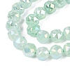 Anti-Tarnish Electroplate Glass Beads Strands GLAA-N064-10mm-12-4