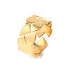 304 Stainless Steel Open Cuff Rings for Women RJEW-K309-29G-4