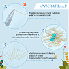 300Pcs 304 Stainless Steel Flat Head Pins STAS-UN0049-19-6