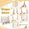 4-Tier Detachable Wood Bracelet Organizer Display Stands BDIS-WH0019-003-3