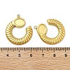 Ion Plating(IP) 304 Stainless Steel Pendant Cabochon Settings STAS-G347-18G-3
