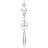 Alloy Planet Moon Hanging Ornaments HJEW-JM02622-2