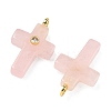 Natural Rose Quartz Pendants G-B180-01G-01-2