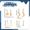 Cowboy Themed Alloy Hoop Earrings for Women EJEW-UN0002-52-4