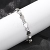 304 Stainless Steel Rhinestone Cup Chain Bracelets for Women BJEW-F488-26A-P-3