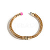 Pencil Design Alloy Enamel Cuff Bangles FS-WG7604E-01-1