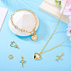 6Pcs 6 Styles Brass Micro Pave Cubic Zirconia Pendants KK-TA0002-36-6