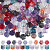 120Pcs 2 Styles Transparent Glass Beads GLAA-SC0003-01-1