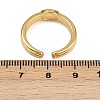 Brass & Oval ABS Imitation Pearl Cuff Rings LS-RJEW-S633-01G-4