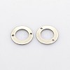 Tarnish Resistant Flat Roud 304 Stainless Steel Links connectors STAS-N037-02-1