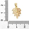 Brass Micro Pave Cubic Zirconia Pendants KK-G542-06G-01-3