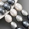 Electroplated Shell Pearl Beads Strands BSHE-H110-01-04-2