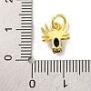Rack Plating Brass Micro Pave Cubic Zirconia Charms KK-F881-02G-08-3