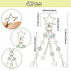 4Pcs Acrylic & ABS Plastic Pearl Jellyfish Pendant Decorations KEYC-SP0001-32A-2