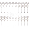10Pcs Alloy Keychain Clasps KEYC-SC0001-80B-6