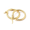 PVD Vacuum Plating 201 Stainless Steel Hoop Earrings with 304 Stainless Steel Pins for Women LS-EJEW-D279-12G-05-2