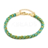 4MM Braided Nylon Cord Bracelets FIND-A057-01G-12-1