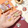 30Pcs 5 Styles Halloween Theme Alloy Enamel Pendants ENAM-CJ0005-10-4