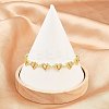 Brass Micro Pave Clear Cubic Zirconia Link Chain Bracelets for Women BJEW-A090-09C-G-2