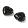 Natural Black Obsidian European Beads G-C252-01A-2