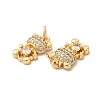 Rack Plating Brass Micro Pave  Cubic Zirconia Pendants KK-B068-39G-3