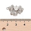 Brass Micro Pave Clear Cubic Zirconia Box Clasps LS-KK-C075-17P-3