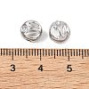 Hammered 304 Stainless Steel Beads STAS-B127-01P-02-3