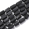 Natural Black Tourmaline Beads Strands G-F716-01-2