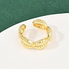 Brass Adjustable Cuff Rings for Women RJEW-H256-18G-3