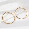 Ion Plating(IP) 304 Stainless Steel Big Hoop Earrings EJEW-L215-16G-5