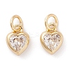 Brass inlaid Cubic Zirconia Pendants ZIRC-A019-13G-D-1