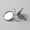 304 Stainless Steel Hoop Earring Findings LS-STAS-WH0001-17D-P-2